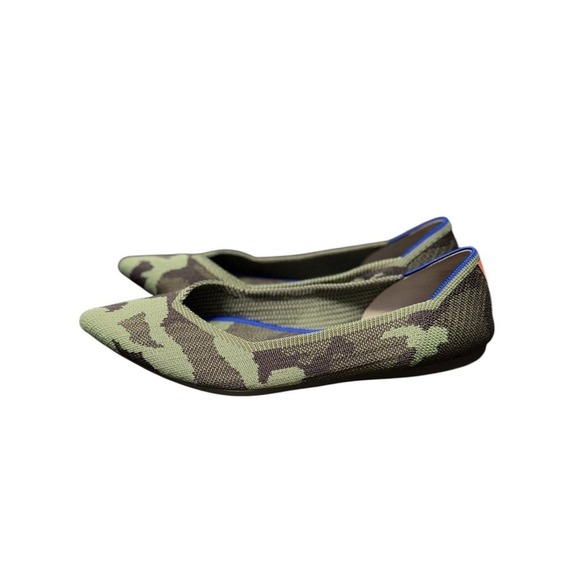 Rothys The Point Camo Flats Shoes Women's Size 10 Lightweight Boho - Picture 3 of 11